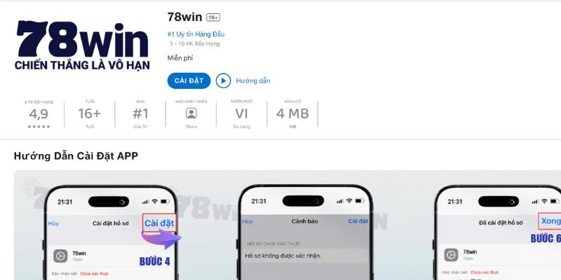 Tải app 78WIN cho Android và IOS như thế nào?